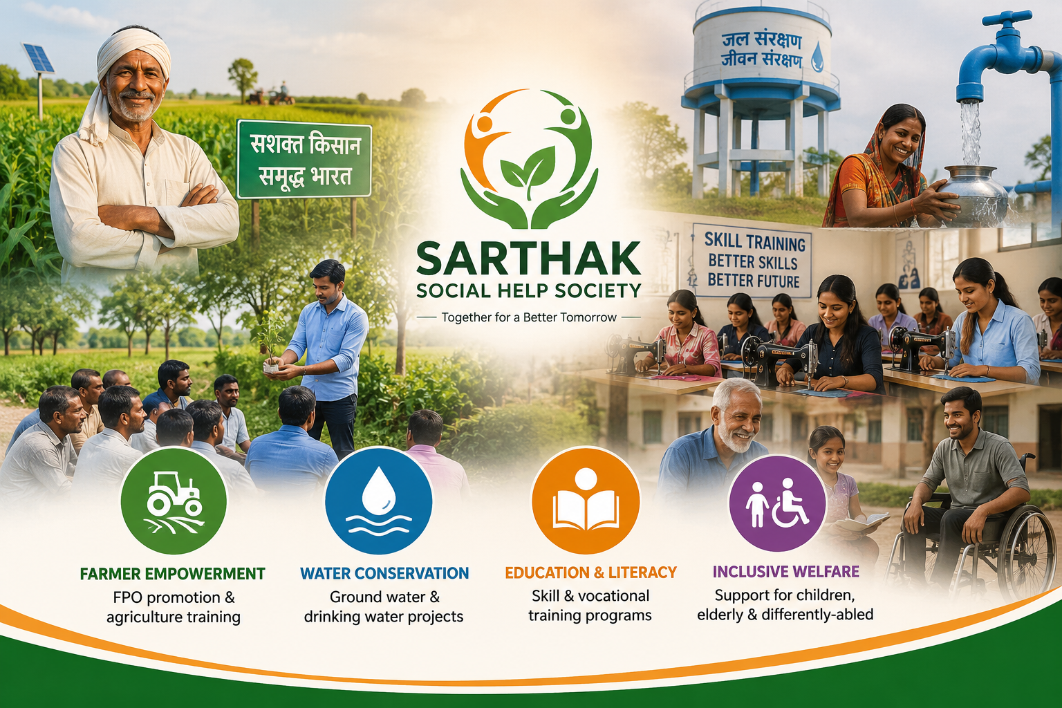Sarthak Social Help Society Emblem